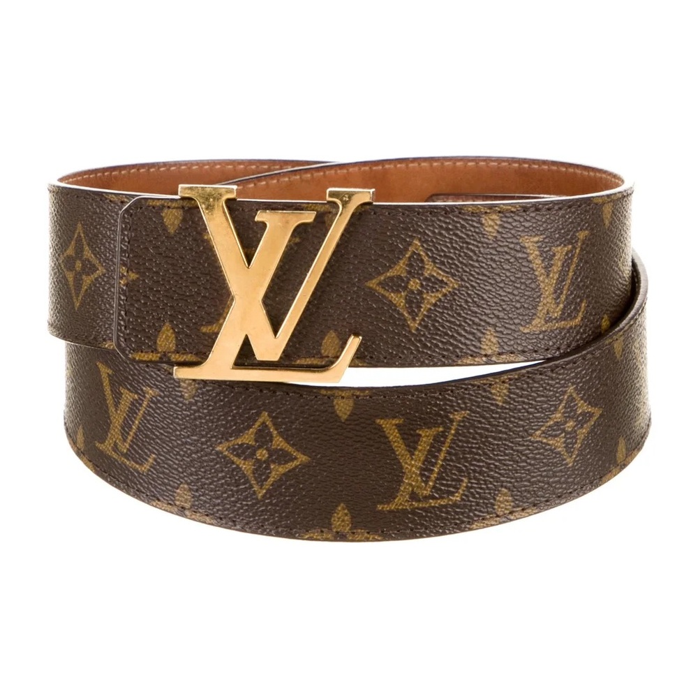 Louis Vuitton Belt with Gold Buckle